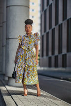 Zendaya Floral Midi Dress
