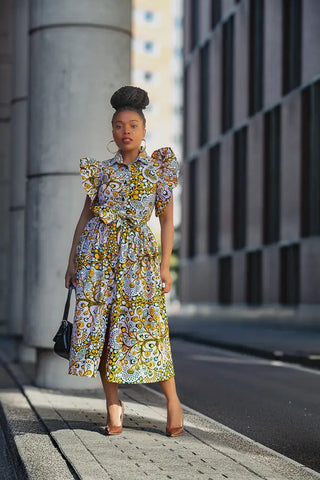 Zendaya Floral Midi Dress