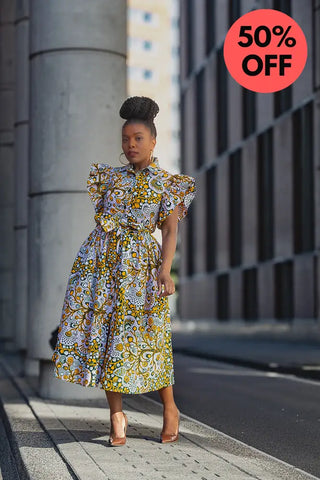 Zendaya Floral Midi Dress