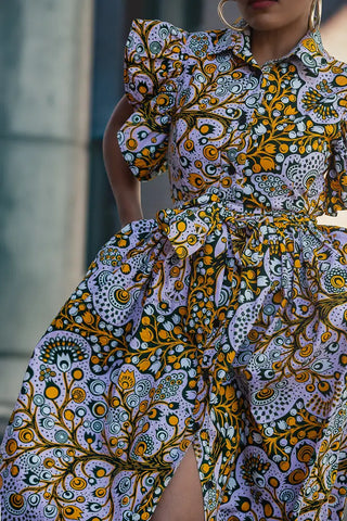 Zendaya Floral Midi Dress