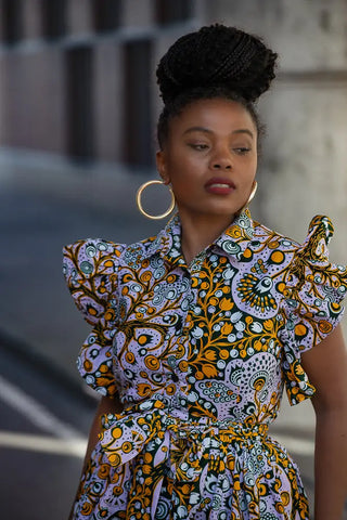 Zendaya Floral Midi Dress