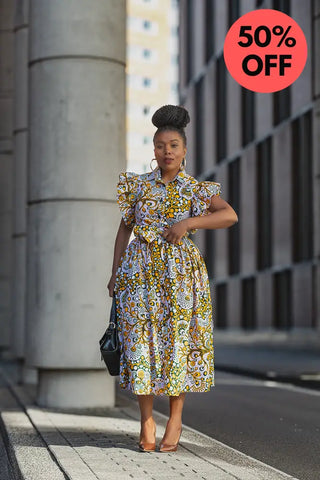 Zendaya Floral Midi Dress