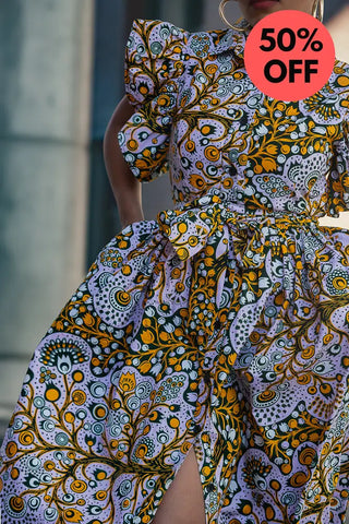 Zendaya Floral Midi Dress