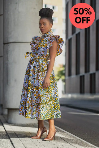 Zendaya Floral Midi Dress