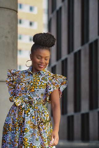 Zendaya Floral Midi Dress