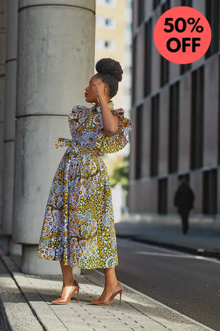 Zendaya Floral Midi Dress