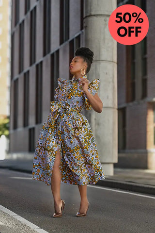 Zendaya Floral Midi Dress