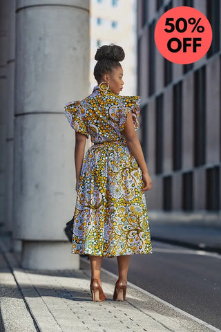 Zendaya Floral Midi Dress