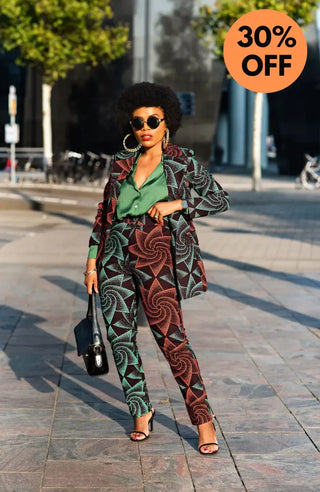 Zora Jacket And Trouser Ankara Set Outfit Sets