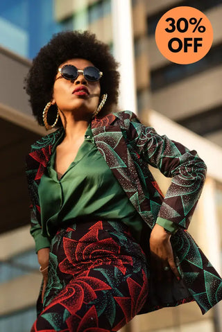 Zora Jacket And Trouser Ankara Set Outfit Sets