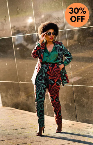 Zora Jacket And Trouser Ankara Set Outfit Sets