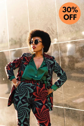 Zora Jacket And Trouser Ankara Set Outfit Sets