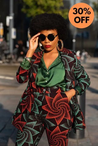 Zora Jacket And Trouser Ankara Set Outfit Sets