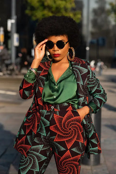 Zora Green And Red Jacket