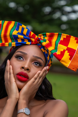 KENTE AFRICAN PRINT WIRED HEADWRAP