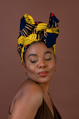 CAIRO YELLOW AND RED HEADWRAP