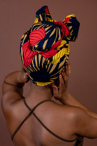 CAIRO YELLOW AND RED HEADWRAP