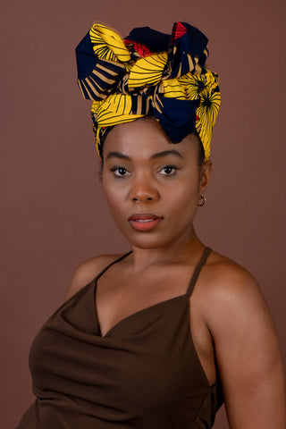 CAIRO YELLOW AND RED HEADWRAP