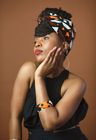 RUDO ORANGE WIRED HEADWRAP