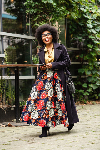 PETRA ROSE FLARED MIDAXI SKIRT