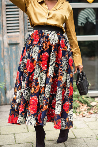 PETRA ROSE FLARED MIDAXI SKIRT