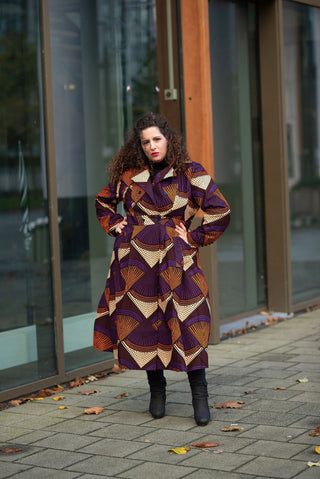 ORIANA PURPLE AND ORANGE JACKET