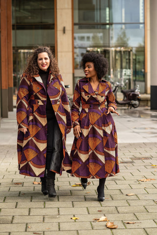 ORIANA PURPLE AND ORANGE JACKET