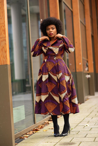 ORIANA PURPLE AND ORANGE JACKET