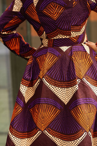 ORIANA PURPLE AND ORANGE JACKET