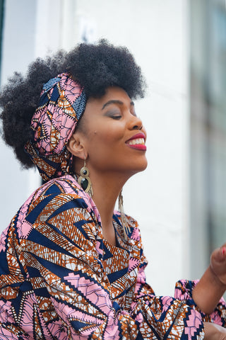 MARIAMA PINK HEADWRAP