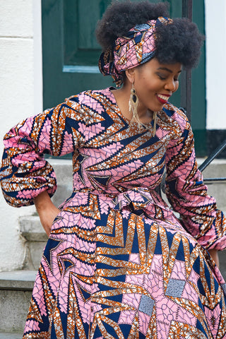 MARIAMA PINK HEADWRAP