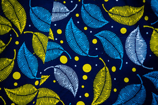 KENYA YELLOW AND BLUE HI LOW DRESS