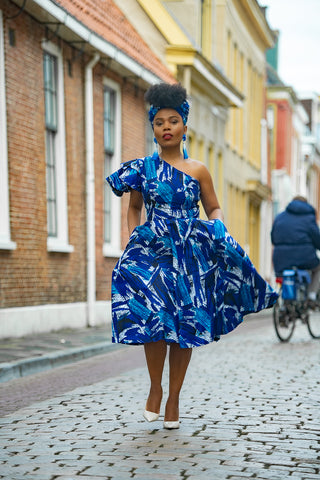 ADAEZE BLUE HEADWRAP