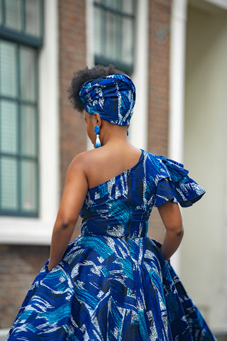 ADAEZE BLUE HEADWRAP