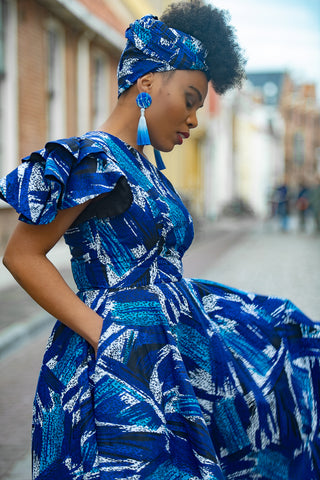 ADAEZE BLUE HEADWRAP