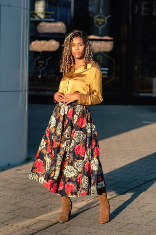 PETRA ROSE FLARED MIDAXI SKIRT