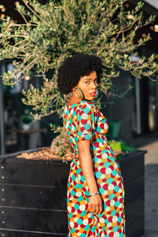 CHARO AFRICAN PRINT JUMPSUIT