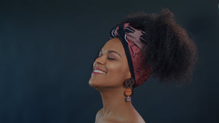 PETRA TRIBAL HEADWRAP (COFFEE BEANS)