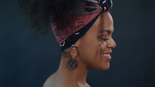 PETRA TRIBAL HEADWRAP (COFFEE BEANS)