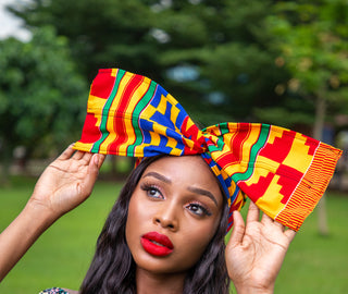 KENTE AFRICAN PRINT WIRED HEADWRAP